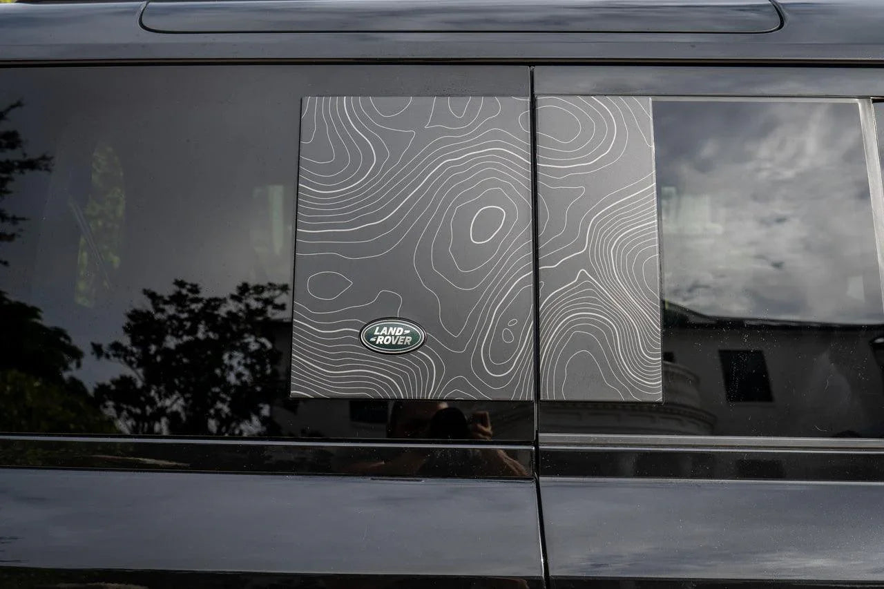 Topo Side Window Panel Overlays - 2020+ Land Rover Defender 110 / 130 - 20LRDEFENDERTOPOPNL-CL-sku-49929752674623-20LRDEFENDERTOPOPNL-CGL-sku-49929752707391-20LRDEFENDERTOPOPNL-DSL-  DRIVEN - 6