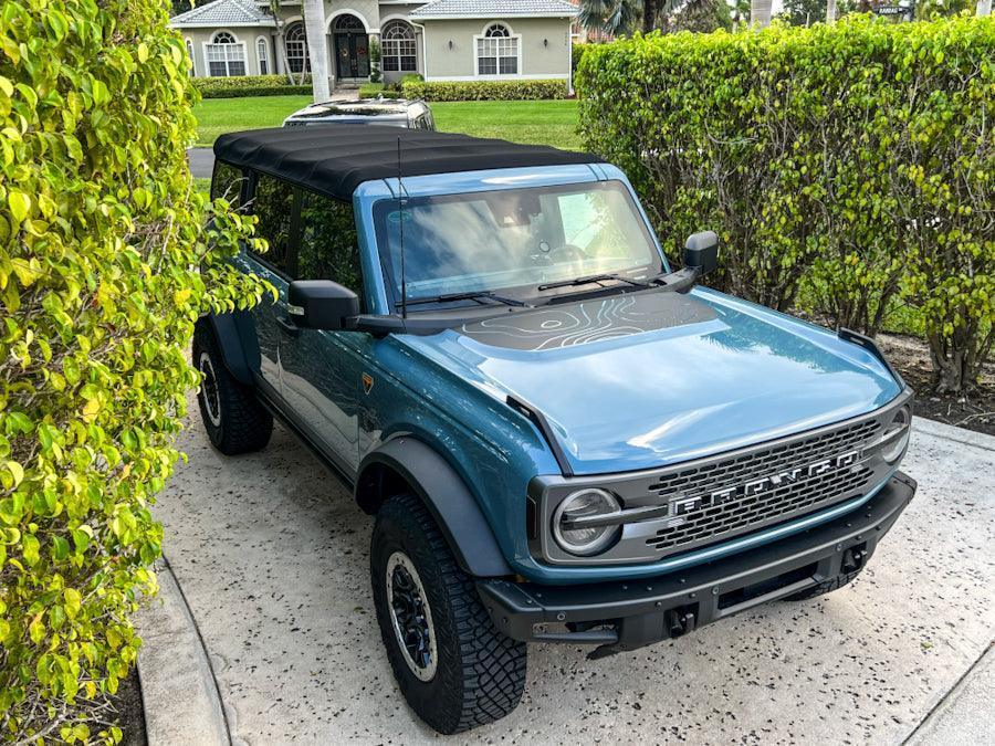 Topographic Map Hood Overlay - 2021+ Bronco - 21BRONCOTOPOHD-MB-21BRONCOTOPOHD-MBX2-21BRONCOTOPOHD-GB-21BRONCOTOPOHD-GBX2-21BRONCOTOPOHD-3DB-  DRIVEN - 5