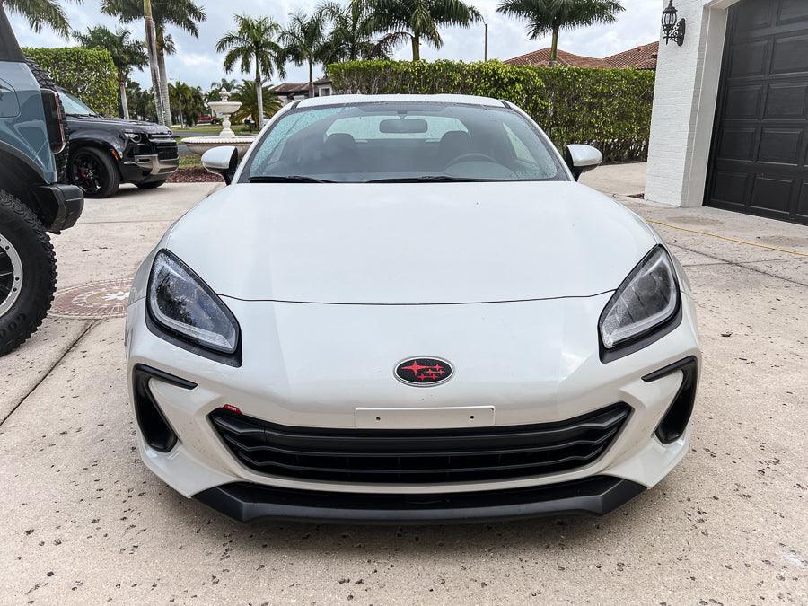 Tow Hook Cover Overlay with "TOW" Logo - 2022 BRZ - 22BRZTOWTOW-RD-22BRZTOWTOW-BL-22BRZTOWTOW-GD-22BRZTOWTOW-GR-22BRZTOWTOW-OR-  DRIVEN - 4