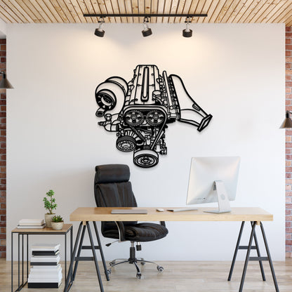 2JZ Metal Engine Block Wall Art - MTEB-0001 - MTEB-0001B99-MTEB-0001B120-MTEB-0001B138-  DRIVEN - 1