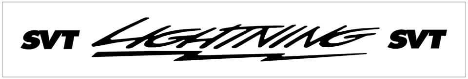 Ford Lightning SVT Windshield Decal - 3.75" x 36" - TR231-SL-1-TR231-SL-2-  DRIVEN - 1