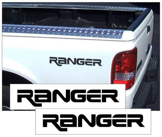 Ford Ranger Bed Name - Ranger Decal Set - No Stripe - TR329-BK-1-TR329-BK-2-  DRIVEN - 1