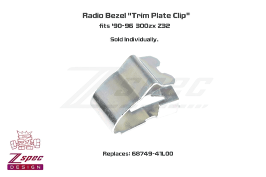ZSPEC Radio Bezel Trim Plate Clip for '90-96 Nissan 300zx Z32, replaces 68749-41L00 - ZSD-193132-  DRIVEN - 2