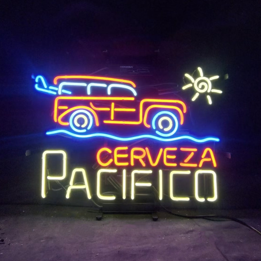 Truck Car Cerveza Pacifico Beer Neon Signs Light - MEX367-  DRIVEN - 2