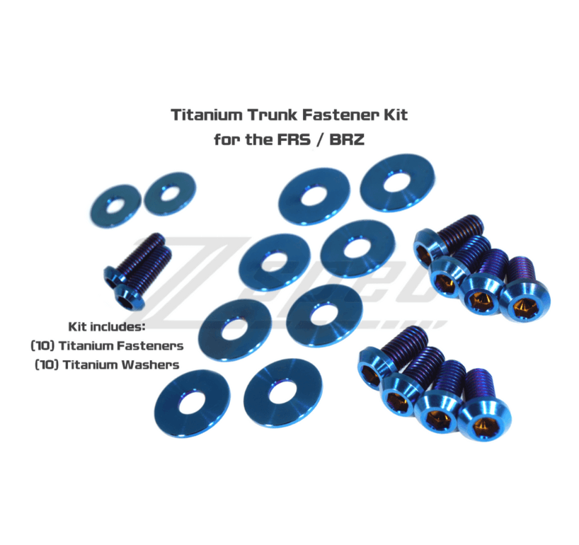 ZSPEC Trunk Dress Up Bolts® Kit for '13-21 Scion FRS, Subaru BRZ, Toyota 86, Titanium - ZSD-381492-ZSD-381508-ZSD-381515-ZSD-381522-ZSD-381539-  DRIVEN - 9