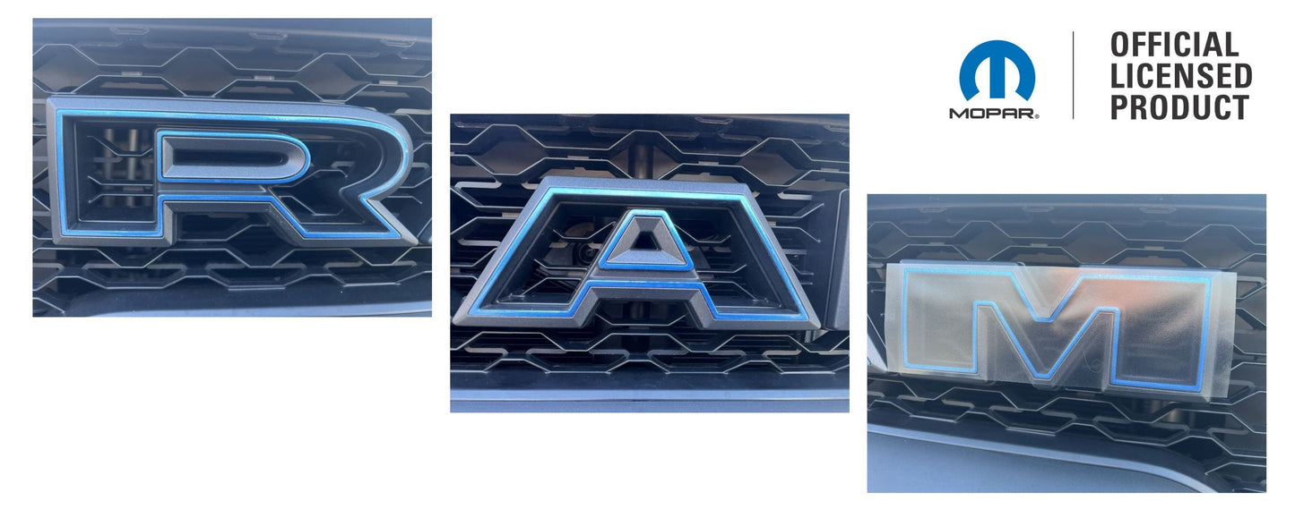 RAM Grille Emblem Overlay Decal   - 2021-2024 Ram TRX - sku-44717200605371-sku-44717200638139-sku-44717200670907-sku-44717200703675-sku-44717200736443-  DRIVEN - 5