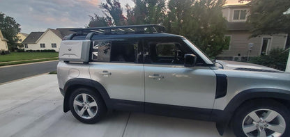 Union Jack Side Window Panel Overlay (Matte Black) - 2020+ Land Rover Defender 110 / 130 - 20LRDEFENDER110NVDP-MB-20LRDEFENDER110FPDP-MB-20LRDEFENDER110NVDP-MBX2-20LRDEFENDER110FPDP-MBX2-20LRDEFENDER110NVDP-WH-  DRIVEN - 12