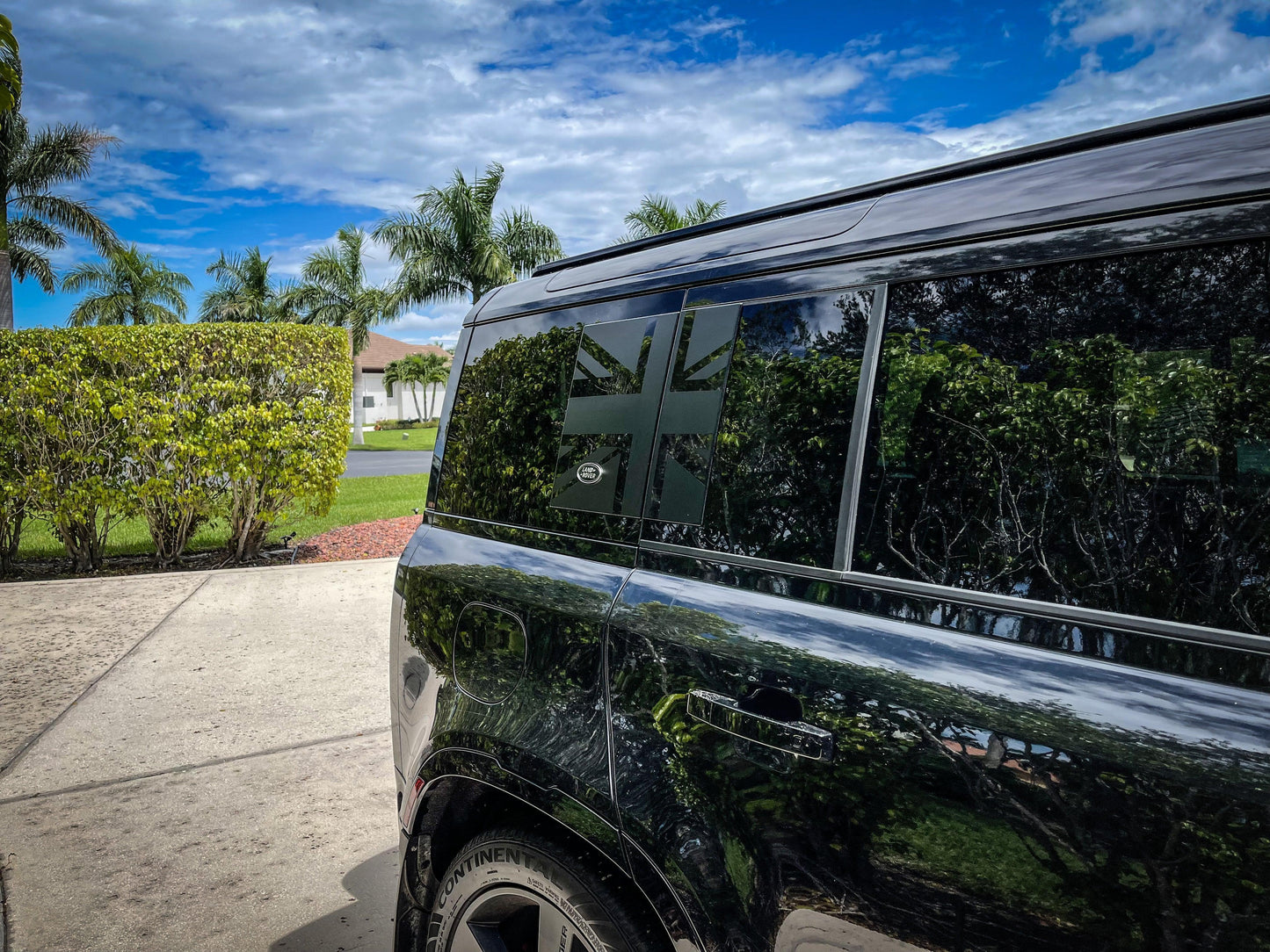 Union Jack Side Window Panel Overlay (Matte Black) - 2020+ Land Rover Defender 110 / 130 - 20LRDEFENDER110NVDP-MB-20LRDEFENDER110FPDP-MB-20LRDEFENDER110NVDP-MBX2-20LRDEFENDER110FPDP-MBX2-20LRDEFENDER110NVDP-WH-  DRIVEN - 6