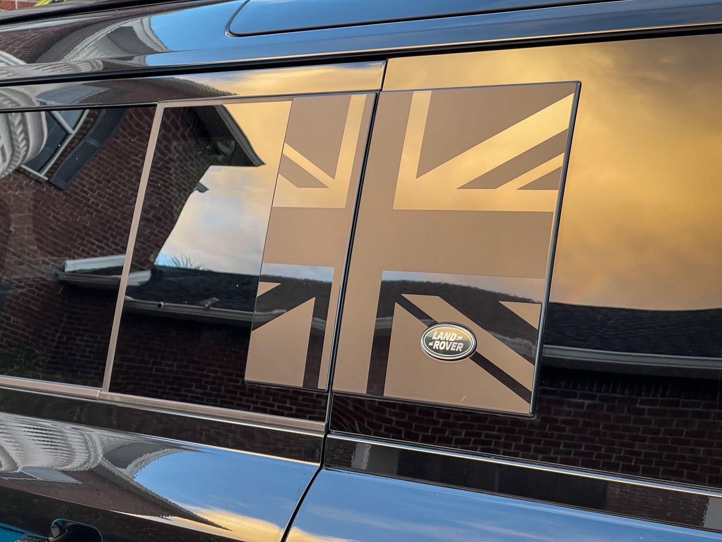 Union Jack Side Window Panel Overlay (Matte Black) - 2020+ Land Rover Defender 110 / 130 - 20LRDEFENDER110NVDP-MB-20LRDEFENDER110FPDP-MB-20LRDEFENDER110NVDP-MBX2-20LRDEFENDER110FPDP-MBX2-20LRDEFENDER110NVDP-WH-  DRIVEN - 7