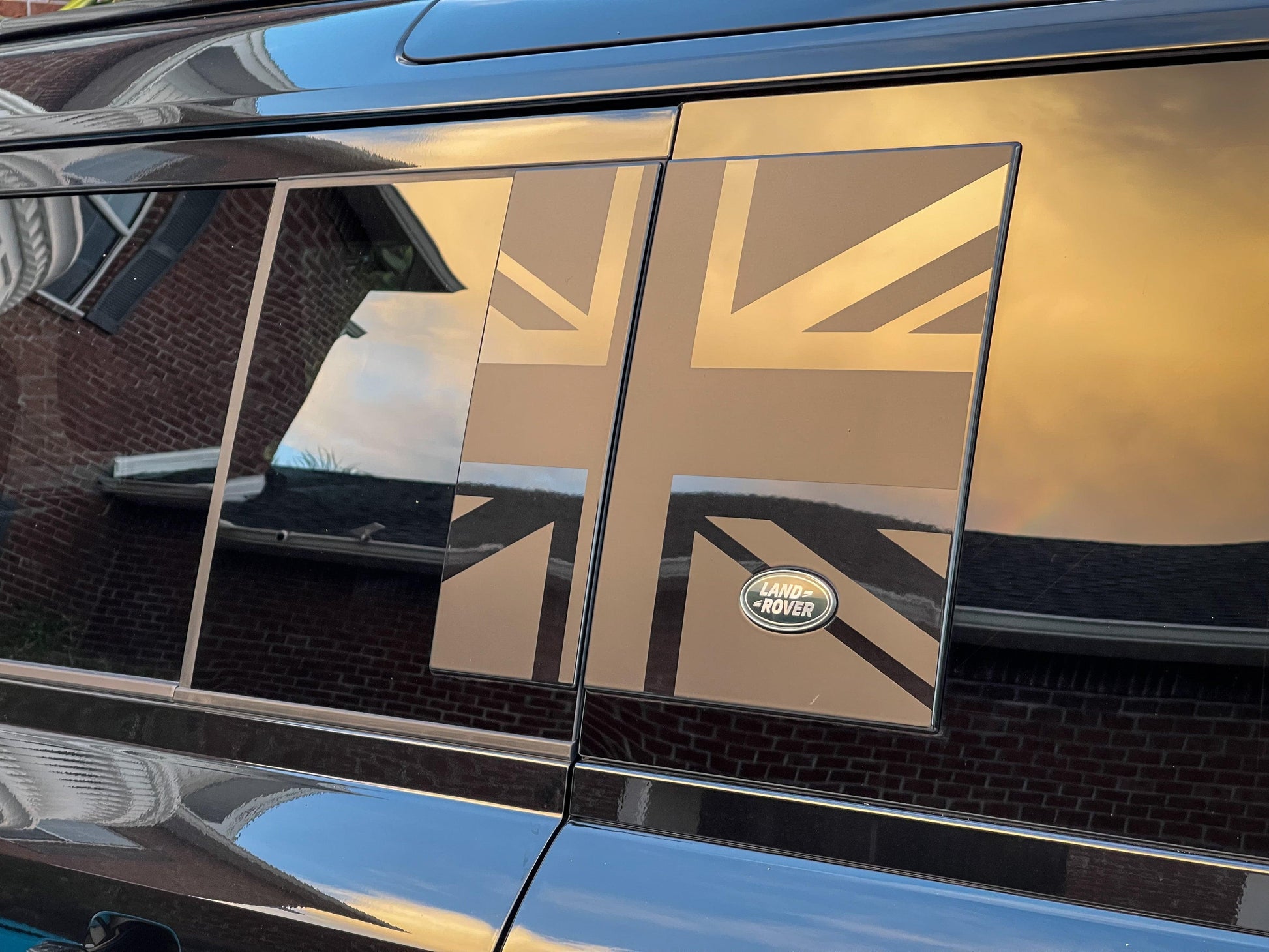 Union Jack Side Window Panel Overlay (Matte Black) - 2020+ Land Rover Defender 110 / 130 - 20LRDEFENDER110NVDP-MB-20LRDEFENDER110FPDP-MB-20LRDEFENDER110NVDP-MBX2-20LRDEFENDER110FPDP-MBX2-20LRDEFENDER110NVDP-WH-  DRIVEN - 7