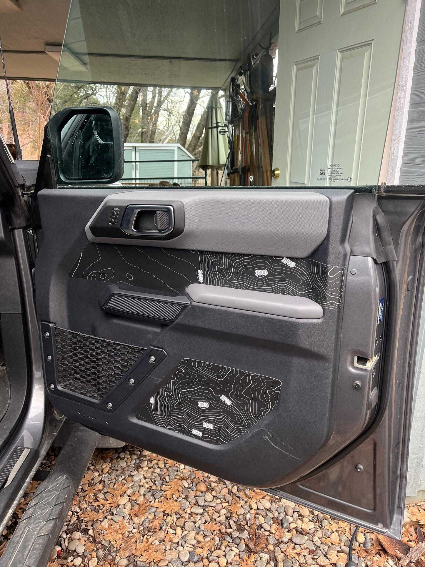 Topo Interior Lower Front Door Card Insert Overlays (Printed Series) - 2021+ Bronco 4 Door - 21BRNINTDRFL-TPAMBL-21BRNINTDRFL-TPA51L-21BRNINTDRFL-TPAZL-21BRNINTDRFL-TPBOL-21BRNINTDRFL-TPCGL-  DRIVEN - 6