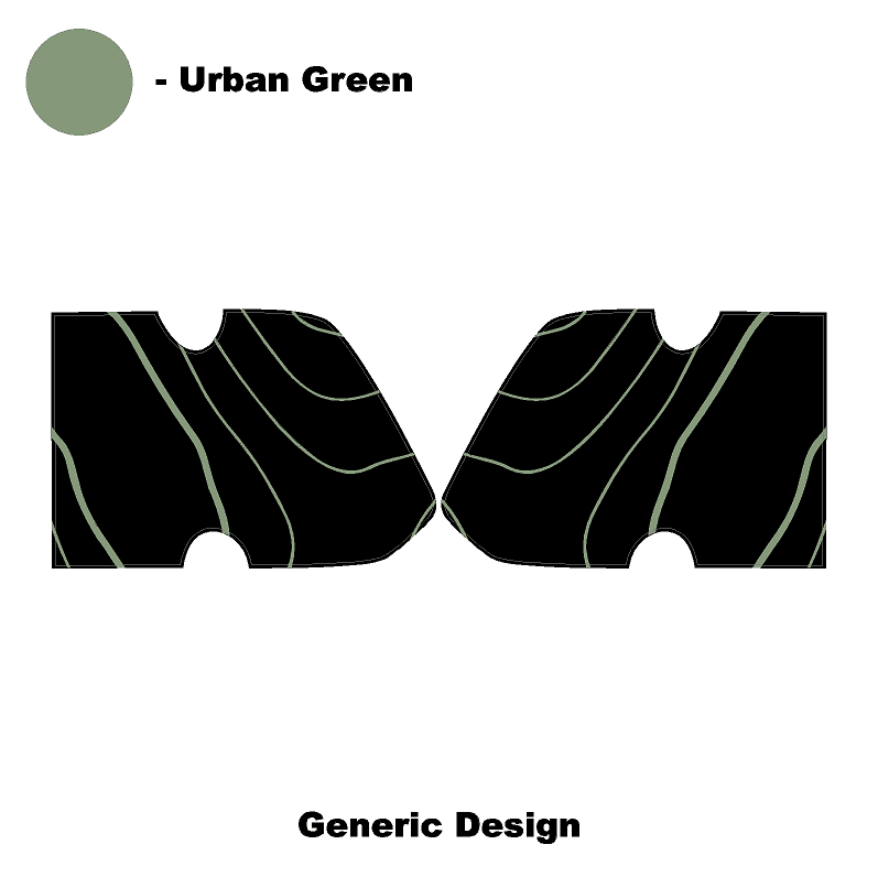Interior Door Cup Protector Kit - 2021+ Bronco - 21BRNINTDRCUP-TPAMBL-21BRNINTDRCUP-TPA51L-21BRNINTDRCUP-TPAZL-21BRNINTDRCUP-TPCGL-21BRNINTDRCUP-TPCBNL-  DRIVEN - 24