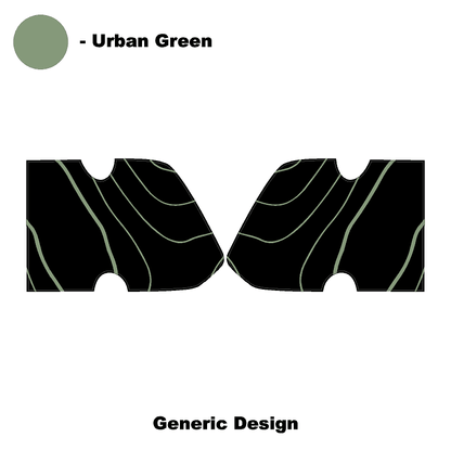 Interior Door Cup Protector Kit - 2021+ Bronco - 21BRNINTDRCUP-TPAMBL-21BRNINTDRCUP-TPA51L-21BRNINTDRCUP-TPAZL-21BRNINTDRCUP-TPCGL-21BRNINTDRCUP-TPCBNL-  DRIVEN - 24