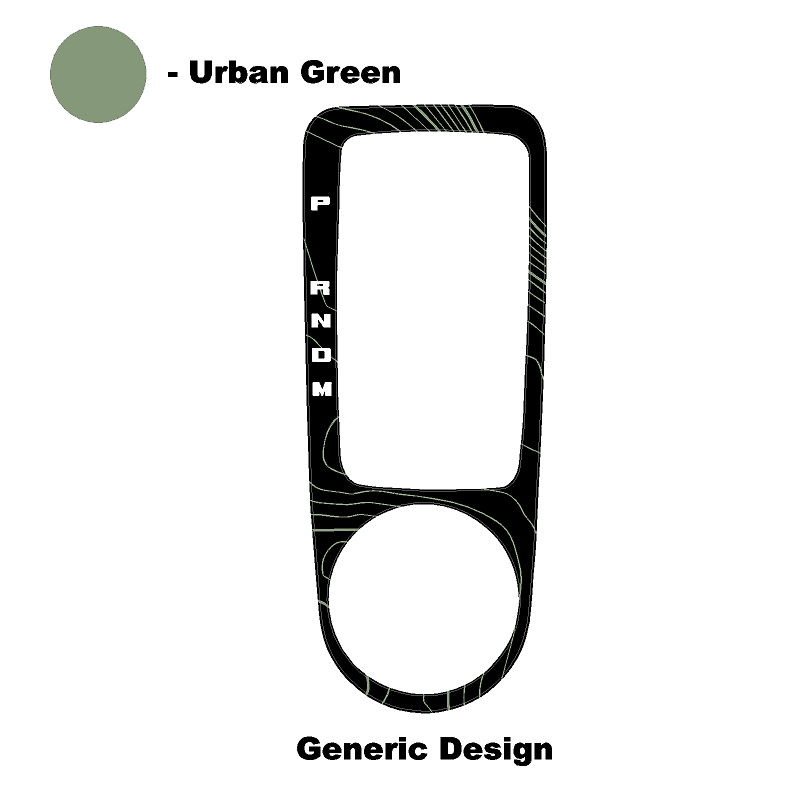 Topo Automatic Shifter Overlay (Printed Series) - 2021+ Bronco Automatic - 21BRNATTRIM-TPAMBL-21BRNATTRIM-TPA51L-21BRNATTRIM-TPAZL-21BRNATTRIM-TPCGL-21BRNATTRIM-TPCBNL-  DRIVEN - 25