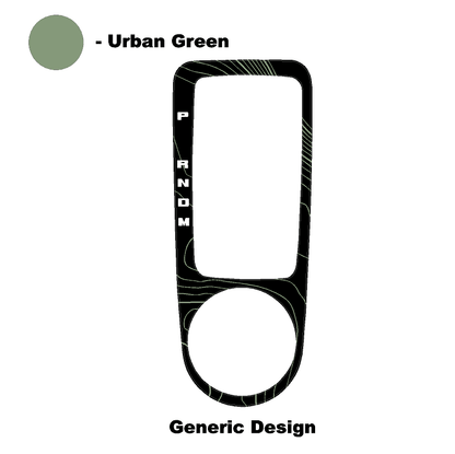 Topo Automatic Shifter Overlay (Printed Series) - 2021+ Bronco Automatic - 21BRNATTRIM-TPAMBL-21BRNATTRIM-TPA51L-21BRNATTRIM-TPAZL-21BRNATTRIM-TPCGL-21BRNATTRIM-TPCBNL-  DRIVEN - 25
