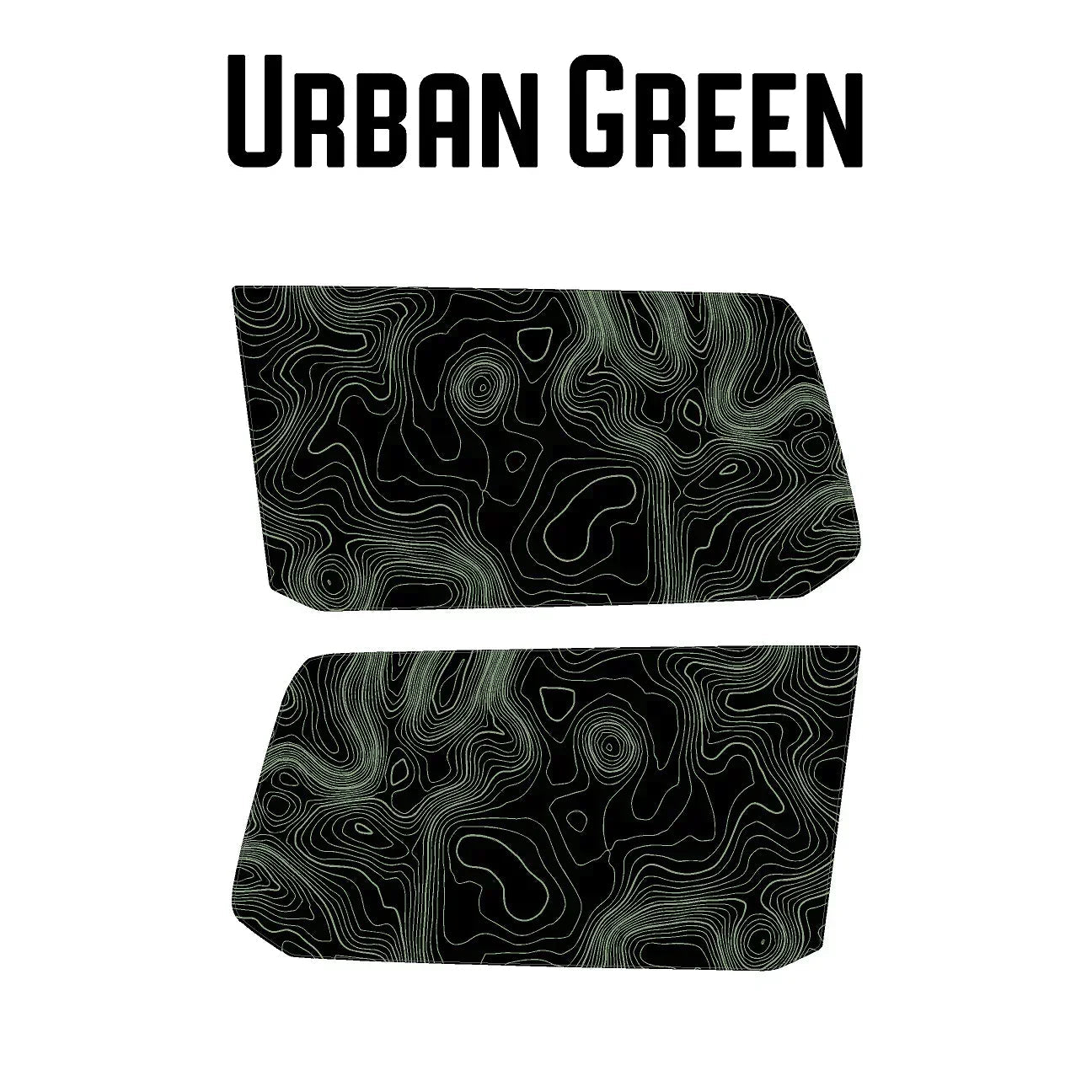 Topographic Rear Window Map Overlays V3 (Perforated) - 2025+ 4Runner