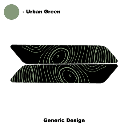 Topo Interior Rear Door Grab Handle Overlay Kit (Printed Series) - 2021+ Bronco 4 Door - 21BRNGRAB4RDR-TPAMBL-21BRNGRAB4RDR-TPA51L-21BRNGRAB4RDR-TPAZL-21BRNGRAB4RDR-TPCGL-21BRNGRAB4RDR-TPCBNL-  DRIVEN - 23