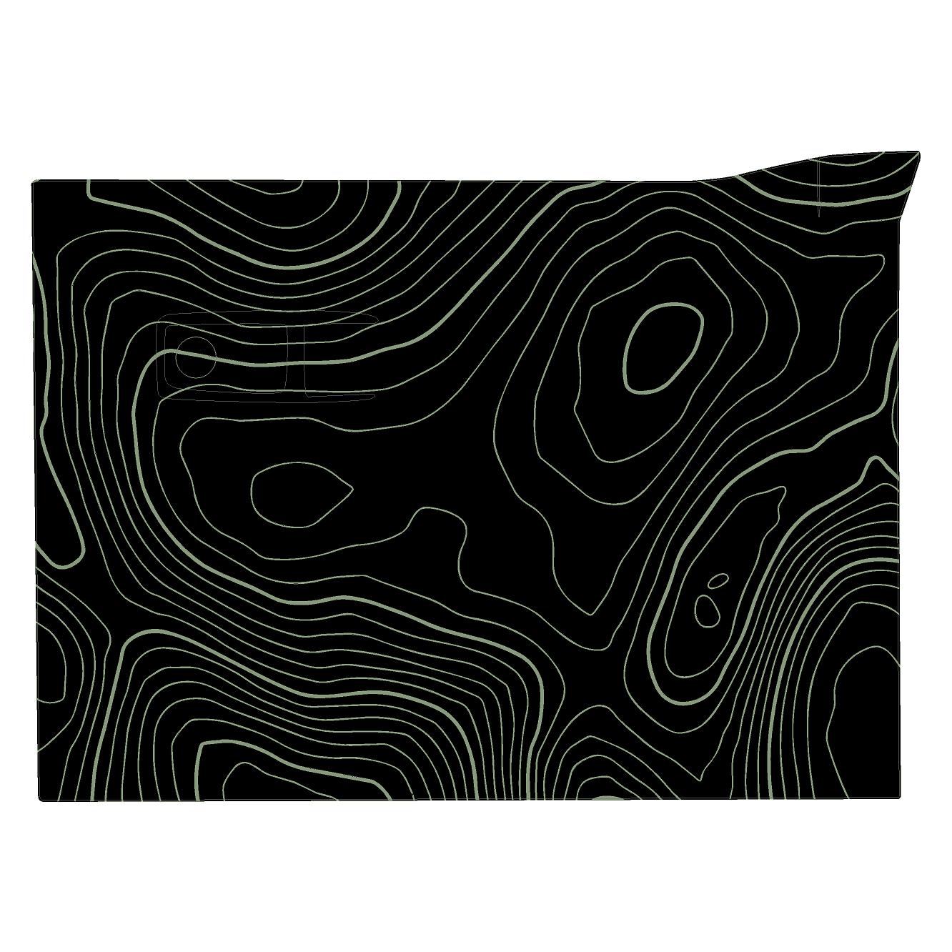 Topo Glovebox Overlay Kit (Printed Series) - 2021+ Bronco - 21BRNGLOVE-TPAMBL-21BRNGLOVE-TPA51L-21BRNGLOVE-TPAZL-21BRNGLOVE-TPCGL-21BRNGLOVE-TPCBNL-  DRIVEN - 27