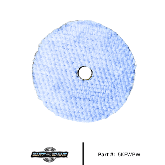 Uro Wool Blue/White Heavy Cutting Pad - 5KFWBW-6KFWBW-  DRIVEN - 2