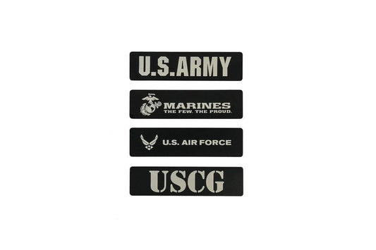 US Military Logo Emblem for Weathertech All Weather Floor Mats (Metal Etched) - Universal - sku-40924243951727-sku-40924243984495-sku-40924244017263-sku-46566319259967-sku-40924244050031-  DRIVEN - 1