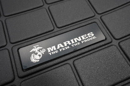 US Military Logo Emblem for Weathertech All Weather Floor Mats (Metal Etched) - Universal - sku-40924243951727-sku-40924243984495-sku-40924244017263-sku-46566319259967-sku-40924244050031-  DRIVEN - 2