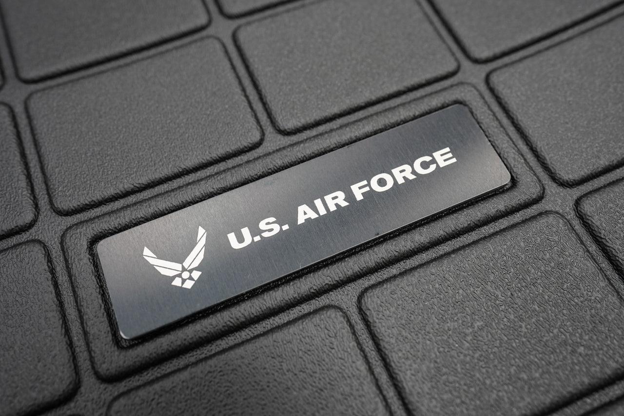 US Military Logo Emblem for Weathertech All Weather Floor Mats (Metal Etched) - Universal - sku-40924243951727-sku-40924243984495-sku-40924244017263-sku-46566319259967-sku-40924244050031-  DRIVEN - 3