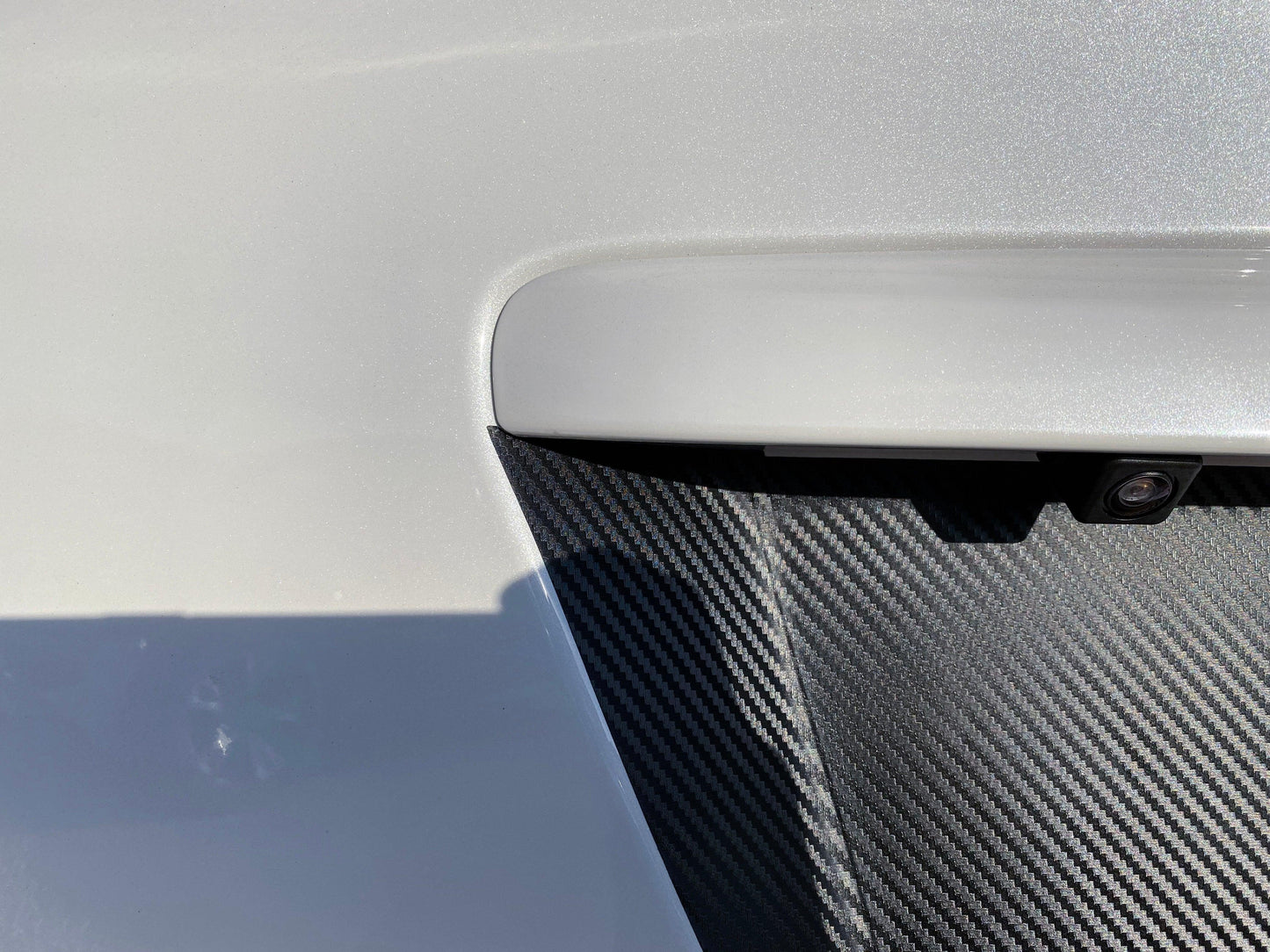 V1 3D Carbon License Plate Panel Black Out Overlays - 2015-2020 Subaru WRX / STI - 15WRXLPOL3DBK-  DRIVEN - 18