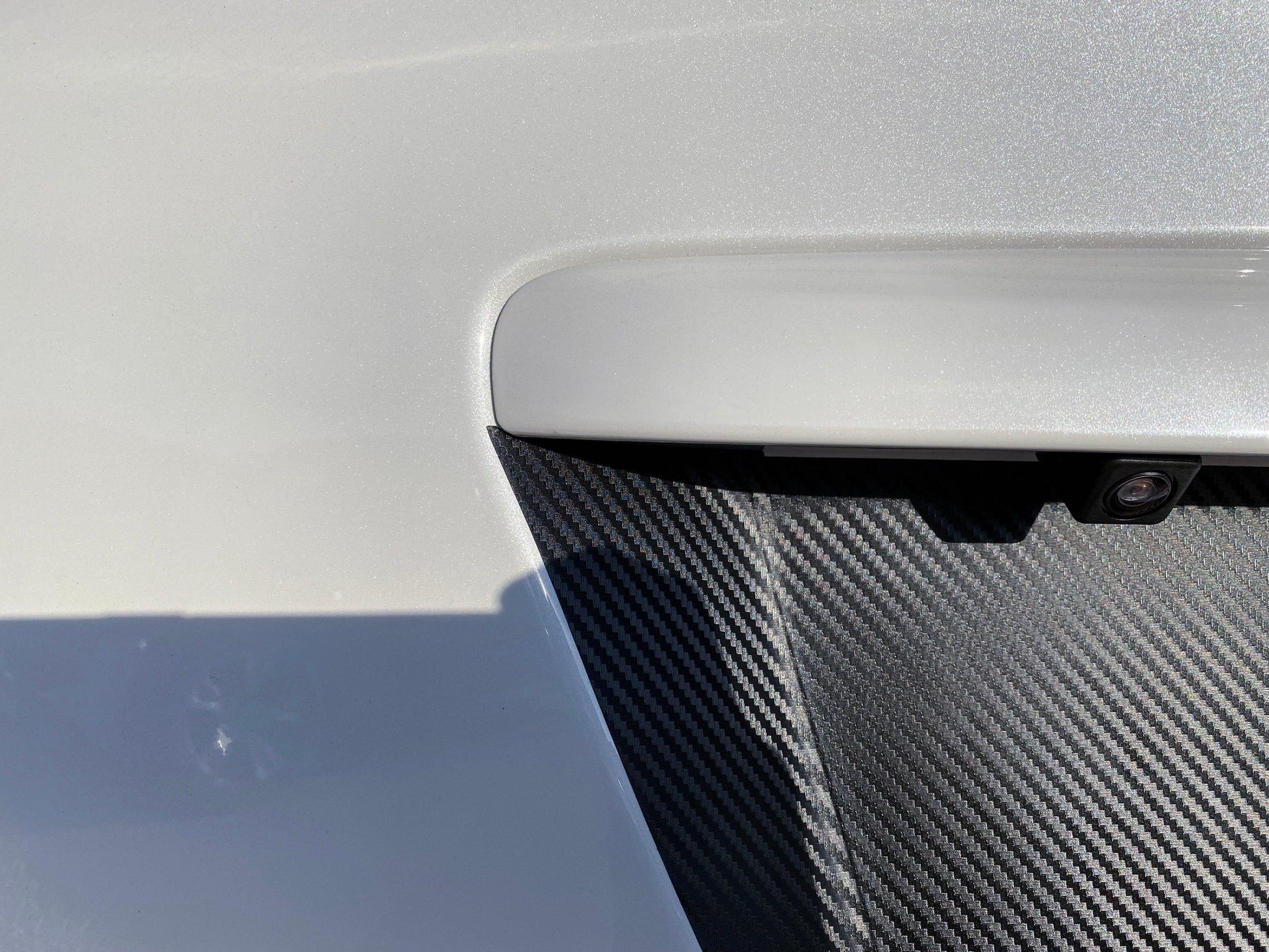 V1 3D Carbon License Plate Panel Black Out Overlays - 2015-2020 Subaru WRX / STI - 15WRXLPOL3DBK-  DRIVEN - 18