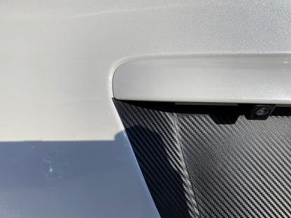 V1 3D Carbon License Plate Panel Black Out Overlays - 2015-2020 Subaru WRX / STI - 15WRXLPOL3DBK-  DRIVEN - 18