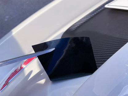 V1 3D Carbon License Plate Panel Black Out Overlays - 2015-2020 Subaru WRX / STI - 15WRXLPOL3DBK-  DRIVEN - 19