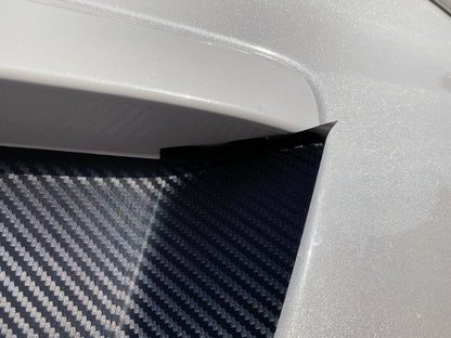 V1 3D Carbon License Plate Panel Black Out Overlays - 2015-2020 Subaru WRX / STI - 15WRXLPOL3DBK-  DRIVEN - 20