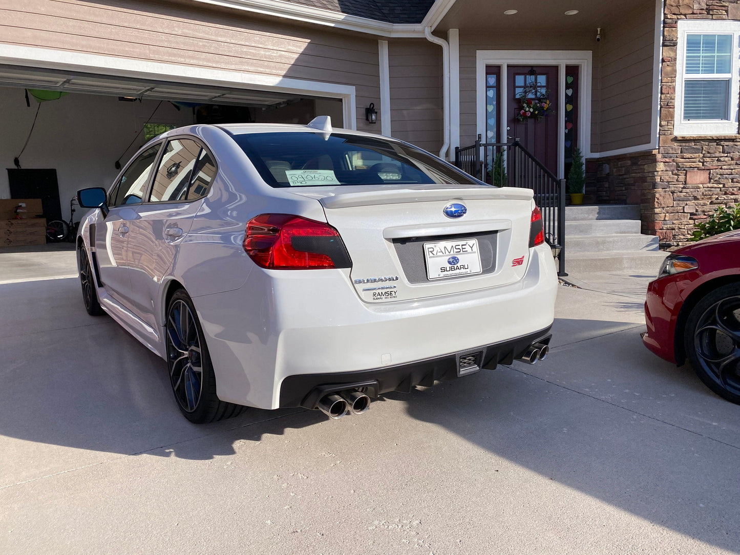 V2 License Plate Panel Black Out Overlay - 2015-2020 Subaru WRX / STI - 15WRXLPOL3DV2-15WRXLPOLGBV2-15WRXLPOLMBV2-  DRIVEN - 4