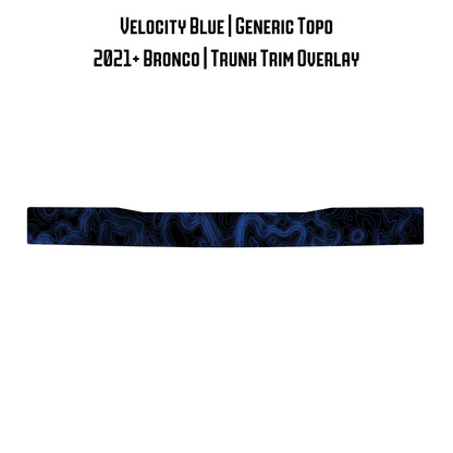 Topo Trunk Trim Overlay / Protector - 2021+ Bronco - 21BRNTRNKTRIM-TPAMBL-21BRNTRNKTRIM-TPA51L-21BRNTRNKTRIM-TPAZL-21BRNTRNKTRIM-TPCGL-21BRNTRNKTRIM-TPCBNL-  DRIVEN - 21