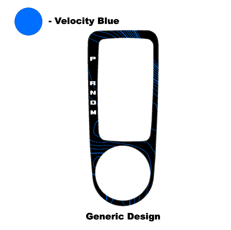 Topo Automatic Shifter Overlay (Printed Series) - 2021+ Bronco Automatic - 21BRNATTRIM-TPAMBL-21BRNATTRIM-TPA51L-21BRNATTRIM-TPAZL-21BRNATTRIM-TPCGL-21BRNATTRIM-TPCBNL-  DRIVEN - 21