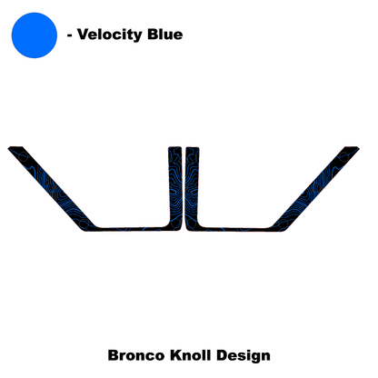 Topo Front Door Net Trim Overlay Kit (Printed Series) - 2021+ Bronco