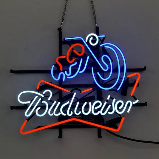 Vintage Style Harley Motorcycle Budweiser Neon Signs Light - CN025-  DRIVEN - 1