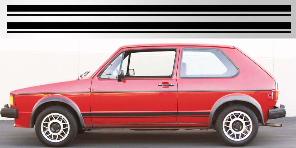 Volkswagen Golf / Rabbit GTI Rocker Stripe - sku-50952441528452-sku-50952441561220-sku-50952441593988-sku-50952441626756-sku-50952441659524-  DRIVEN - 1