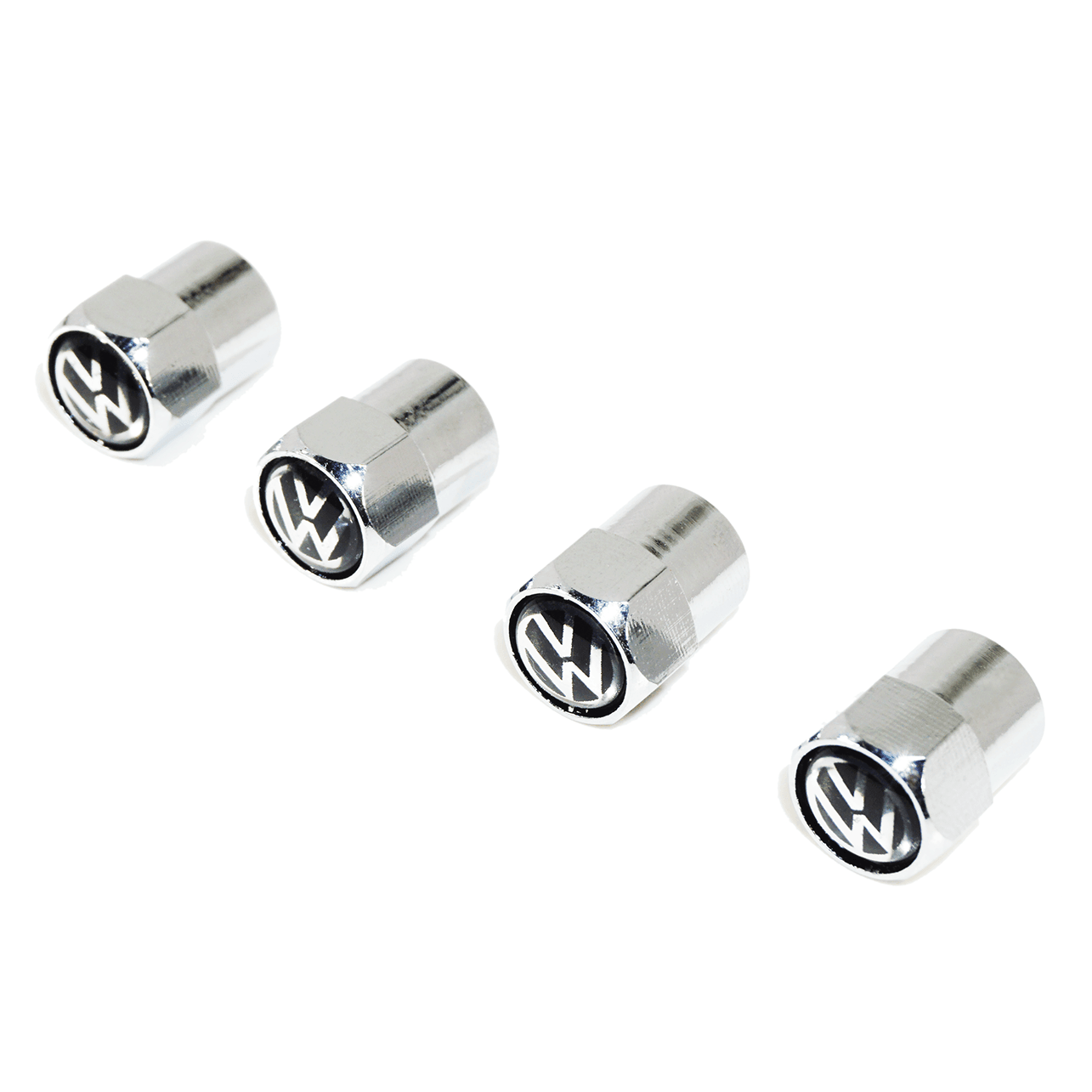 Chrome Valve Stem Tire Caps, Style: VW - ZSD-005299-  DRIVEN - 1