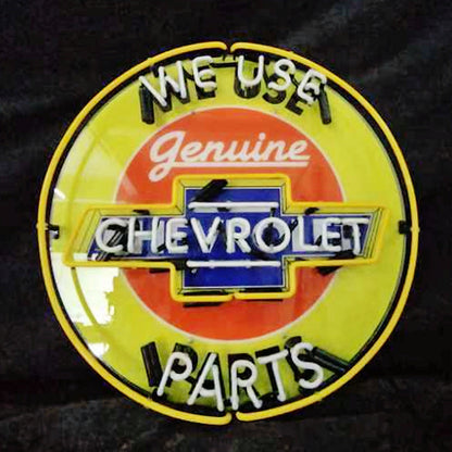 We Use Genuine Chevrolet Parts Neon Signs - CN018-  DRIVEN - 3