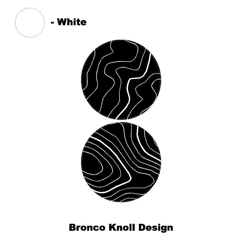 1966 Topographic Shifter Plate (Printed Series + Acrylic) - 2021+ Bronco