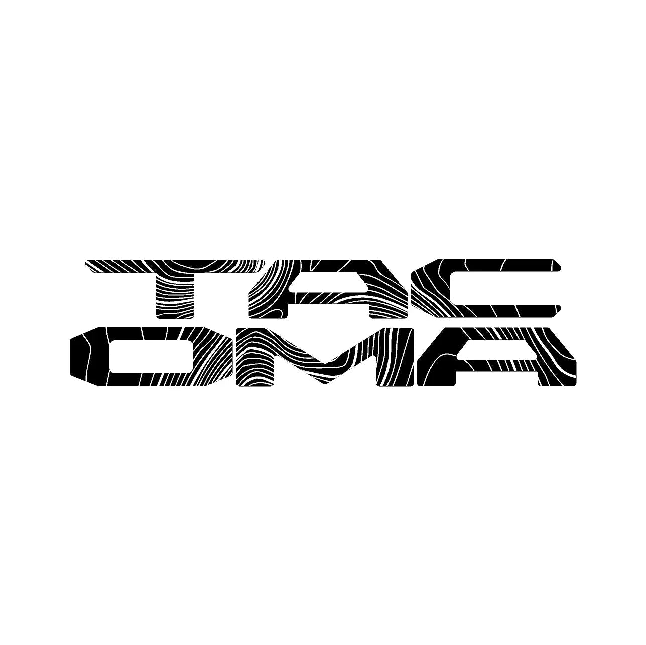 Topographic Map Tailgate Inlay Letters - 2024+ Tacoma - 24TACOMATLG-BLOR-24TACOMATLG-GD-24TACOMATLG-CM-24TACOMATLG-PI-24TACOMATLG-MC-  DRIVEN - 2