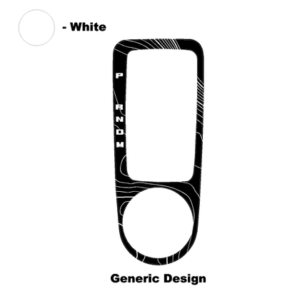 Topo Automatic Shifter Overlay (Printed Series) - 2021+ Bronco Automatic - 21BRNATTRIM-TPAMBL-21BRNATTRIM-TPA51L-21BRNATTRIM-TPAZL-21BRNATTRIM-TPCGL-21BRNATTRIM-TPCBNL-  DRIVEN - 22
