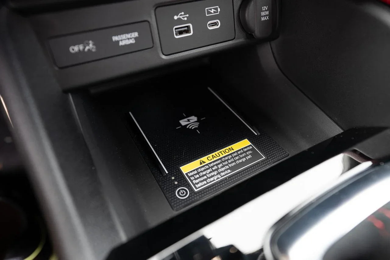 Wireless Charger Warning Label Overlay - 2023+ Integra - 23INTWIRELESS-CUSTOM-23INTWIRELESS-ST-23INTWIRELESS-RD-23INTWIRELESS-WH-23INTWIRELESS-BL-  DRIVEN - 3