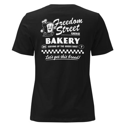 Women's Get Bread Relaxed T-Shirt - Black