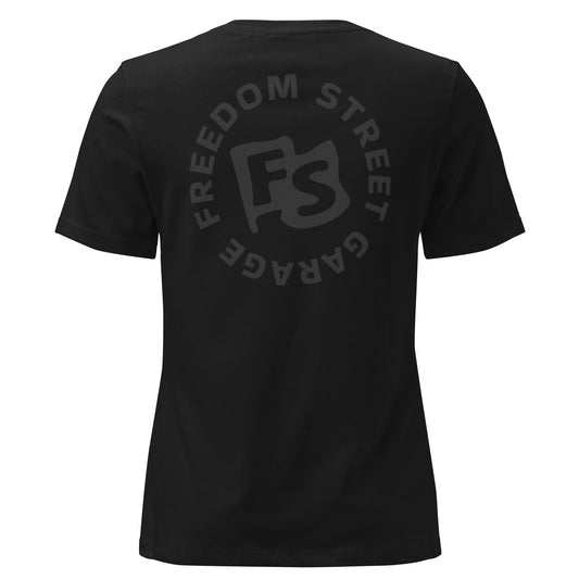 Women's Black-out Flag Relaxed T-Shirt - 4127233_10187-4127233_10188-4127233_10189-4127233_10190-4127233_10191-  DRIVEN - 1
