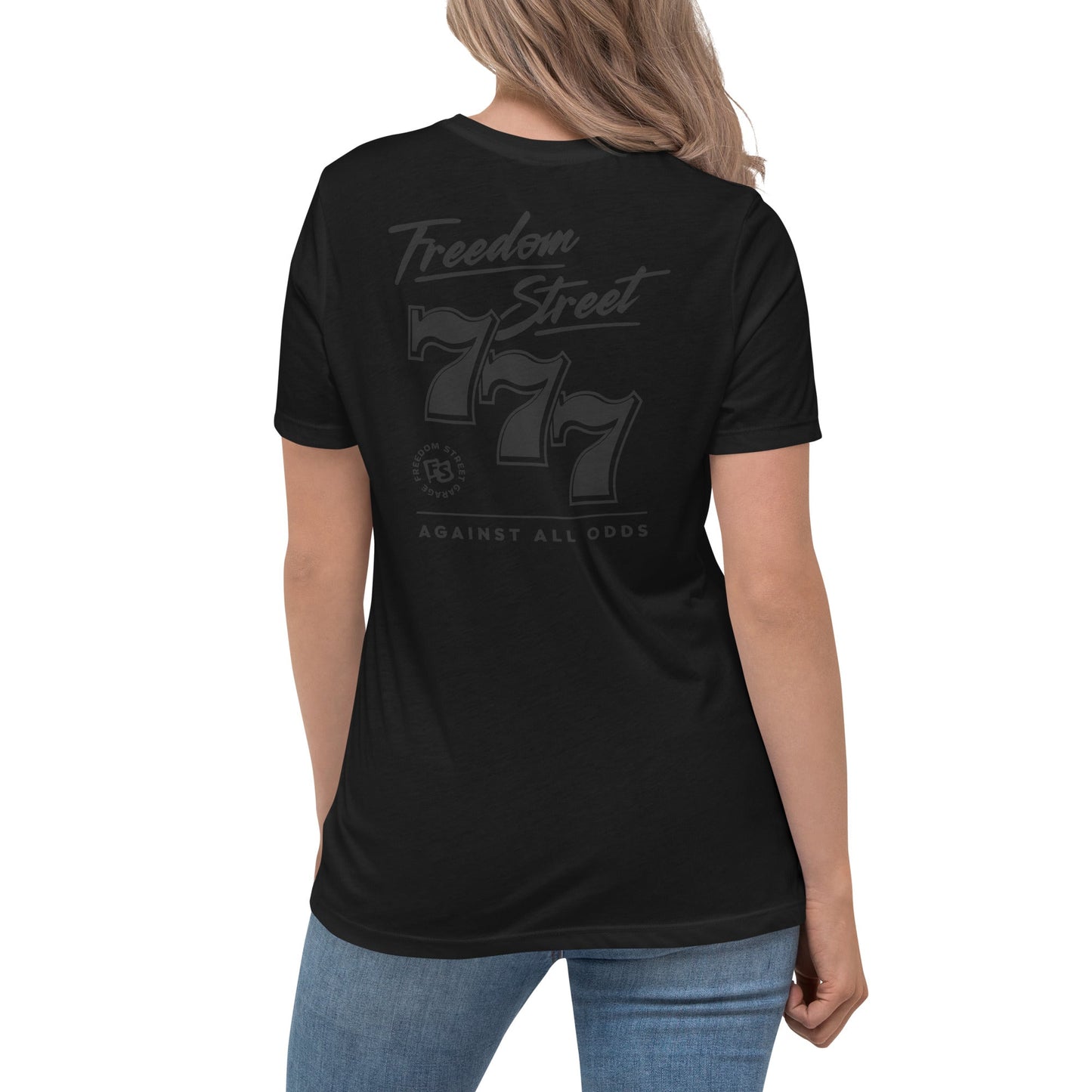 Women's Black-out Lucky 7's Relaxed T-Shirt