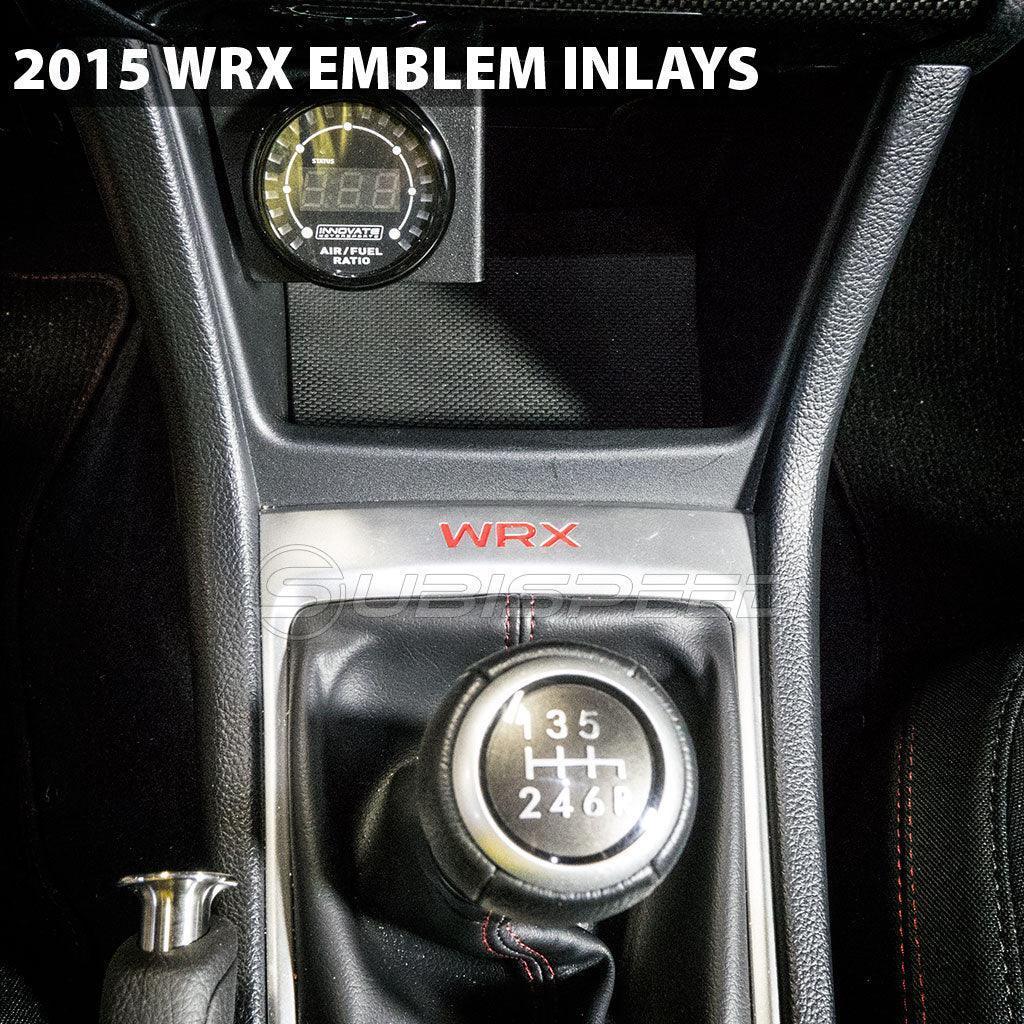 "WRX" Shifter Trim Logo Inlay fits 2015-2021 WRX - 15WRXMTSHFTRD-15WRXMTSHFTBL-15WRXMTSHFTWH-15WRXMTSHFTOR-15WRXMTSHFTYL-  DRIVEN - 2