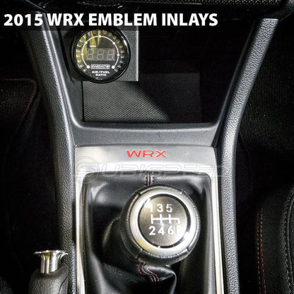 "WRX" Shifter Trim Logo Inlay fits 2015-2021 WRX - 15WRXMTSHFTRD-15WRXMTSHFTBL-15WRXMTSHFTWH-15WRXMTSHFTOR-15WRXMTSHFTYL-  DRIVEN - 2