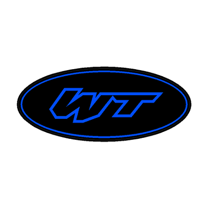 "WT" Rear Oval Emblem Overlays (Printed Series) - 2021-2023 Bronco Wildtrak - 21BRONCROWTPT-AMB-21BRONCROWTPT-A51-21BRONCROWTPT-AZS-21BRONCROWTPT-CG-21BRONCROWTPT-CBN-  DRIVEN - 4