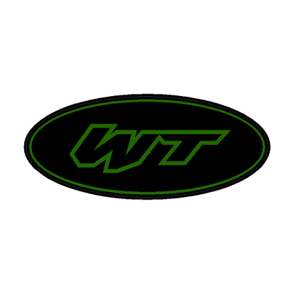 "WT" Rear Oval Emblem Overlays (Printed Series) - 2021-2023 Bronco Wildtrak - 21BRONCROWTPT-AMB-21BRONCROWTPT-A51-21BRONCROWTPT-AZS-21BRONCROWTPT-CG-21BRONCROWTPT-CBN-  DRIVEN - 8